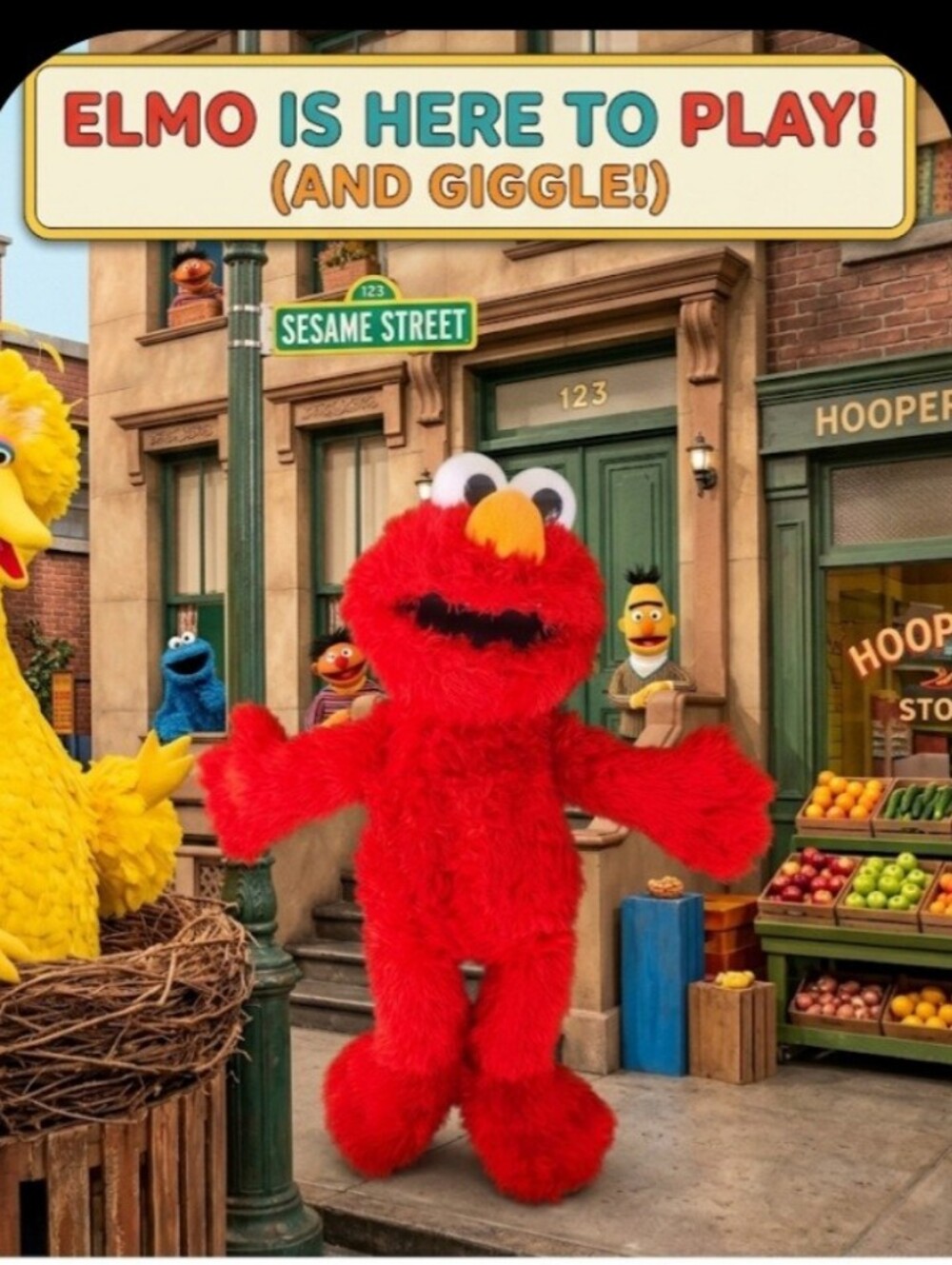 Sesame Street 2016 Red Plush Talking Tickle Me Elmo!!!! EUC!!!
